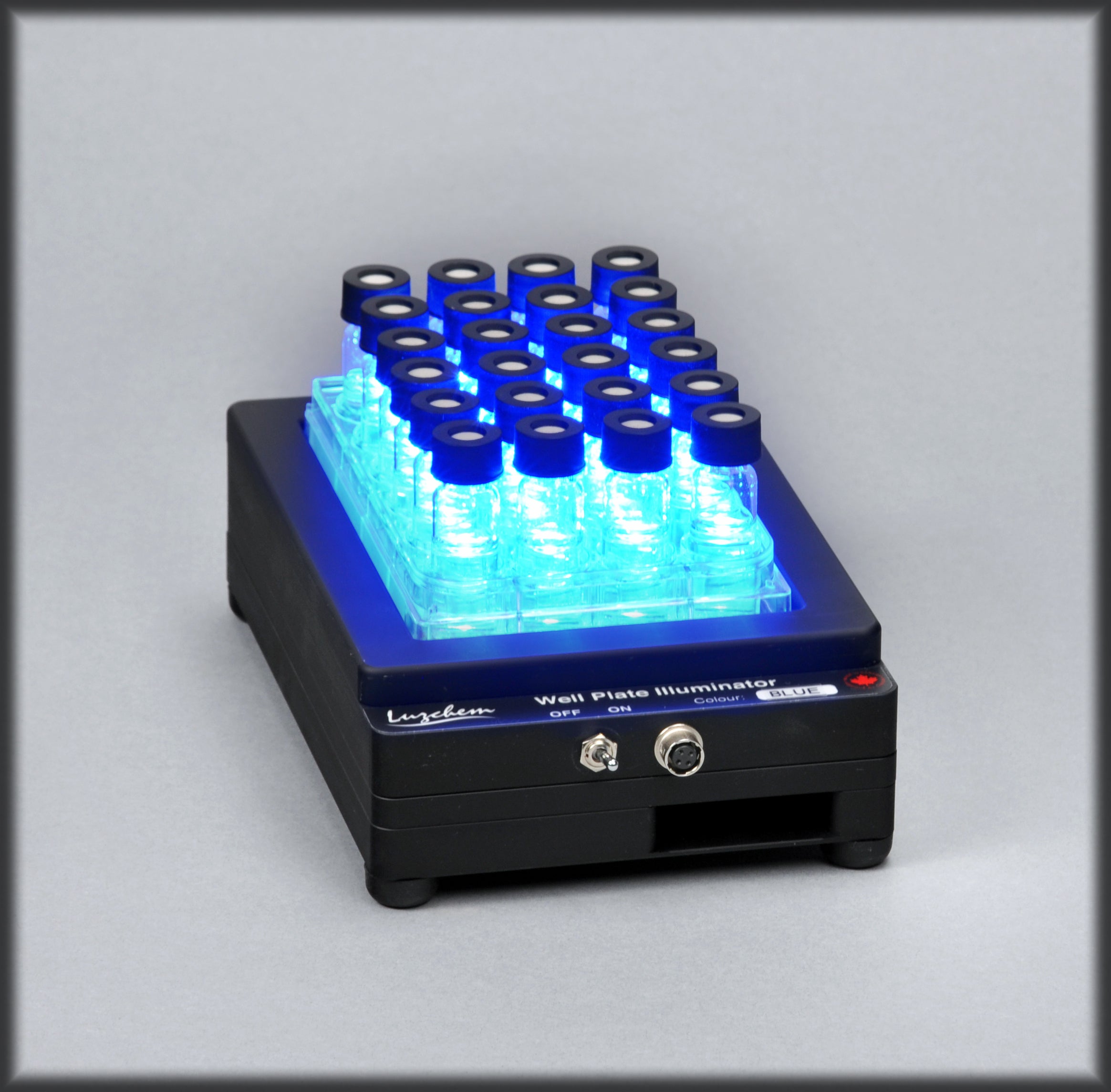 Well Plate Illuminator in Blue